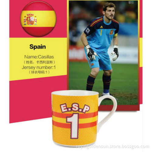 soccer cup ceramic mugs